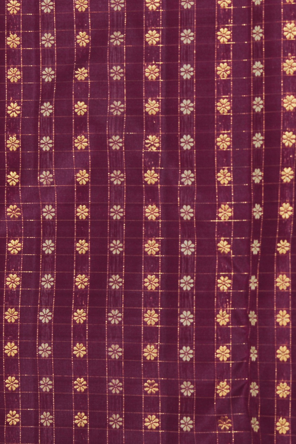 Image of Kanchipuram Silk Plum Violet Saree